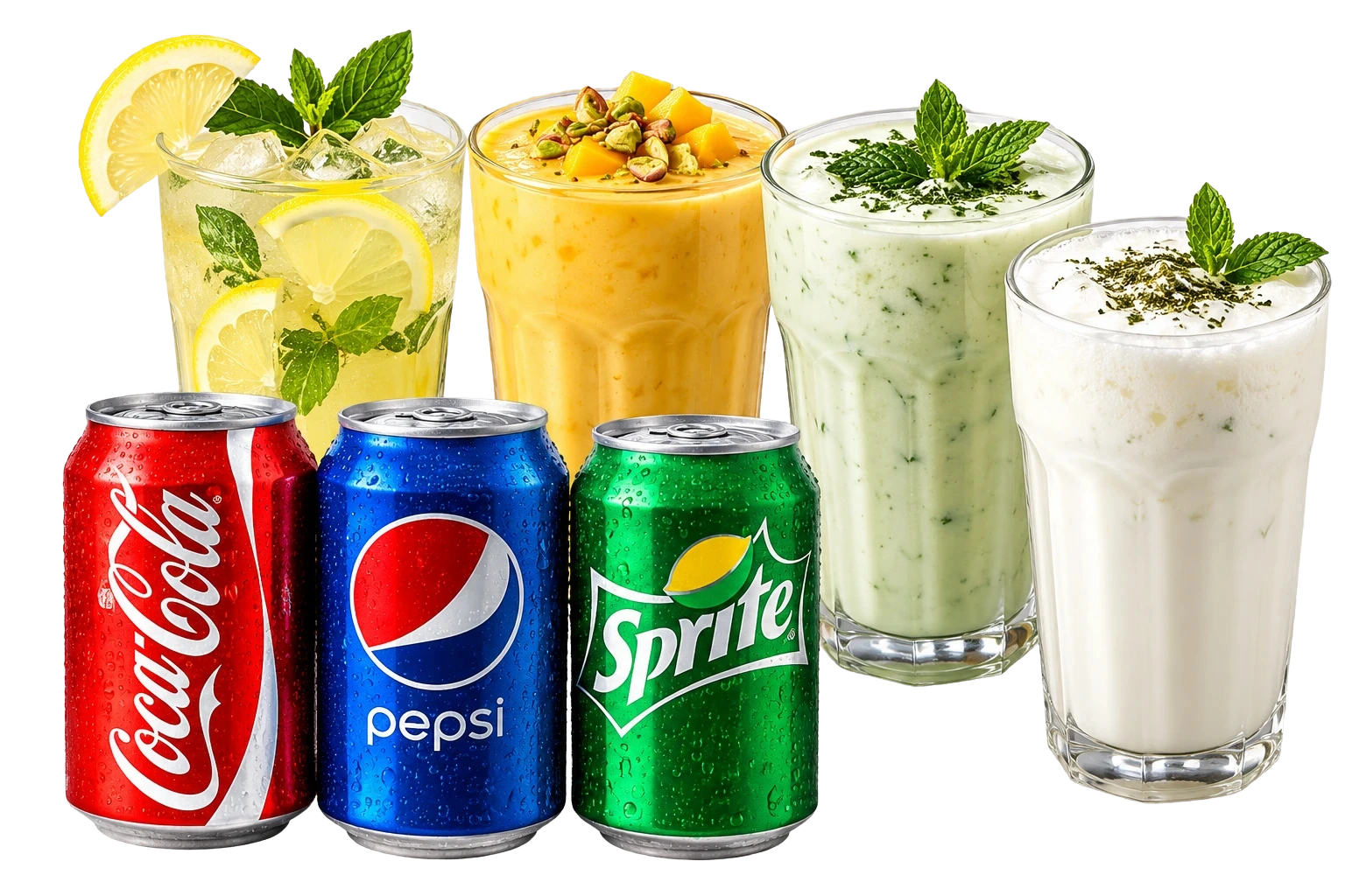 Refreshing drinks at Afghan Kabob Cafe